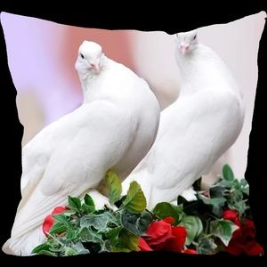 Love Birds Accent Throw Pillow